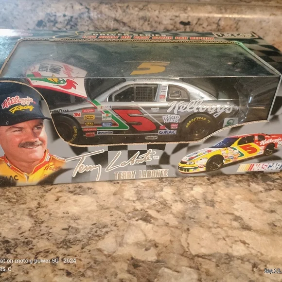 NASCAR Diecast Model Car - Silver and Red - Picture 3 of 9